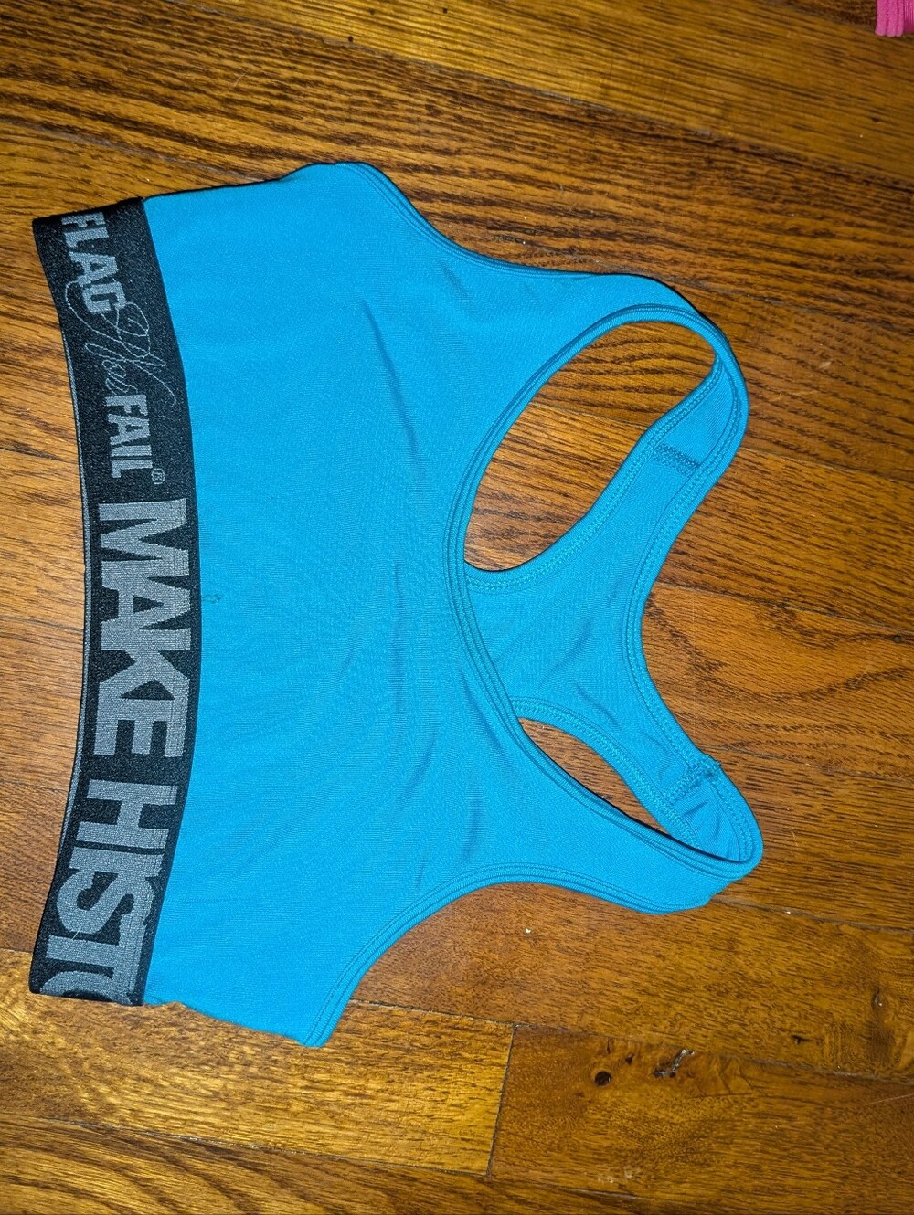 OLD SCHOOL flag nor fail blue bra